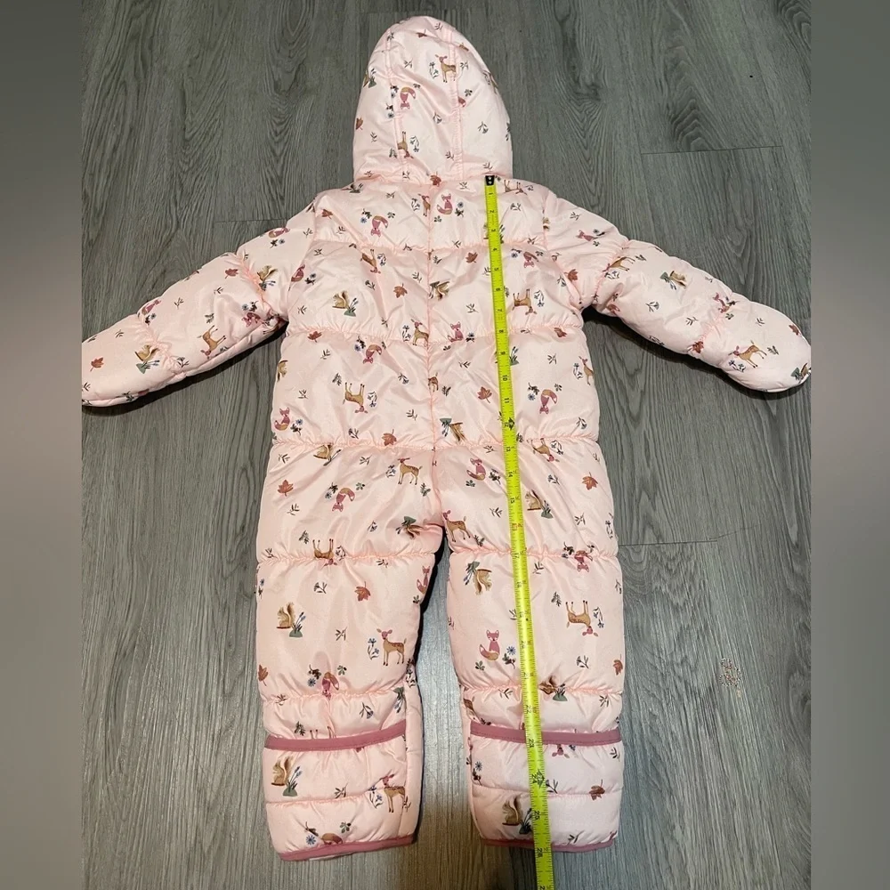 Carter's Pink Baby deer Snowsuit